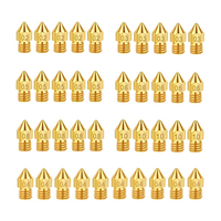 100pcs 3D Printer Extruder mk8 Nozzles 0.2 0.3 0.4 0.5 0.6 0.8 1.0 mm for Anet A8 Makerbot MK8 Creality CR-10 Ender 3 Ender 5