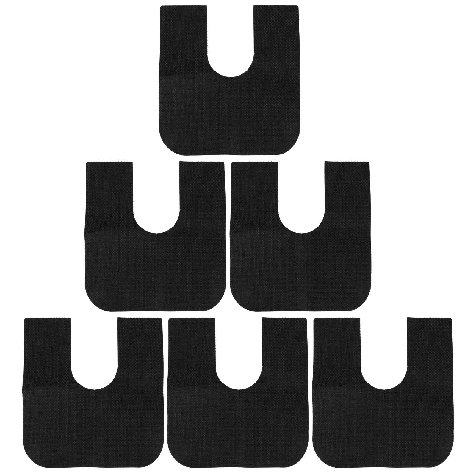 

6Pcs U Shaped Toilet Floor Protector Mat Reusable Washable Potty Training Mat for Bathroom Floor Home Use Bathroom Mats