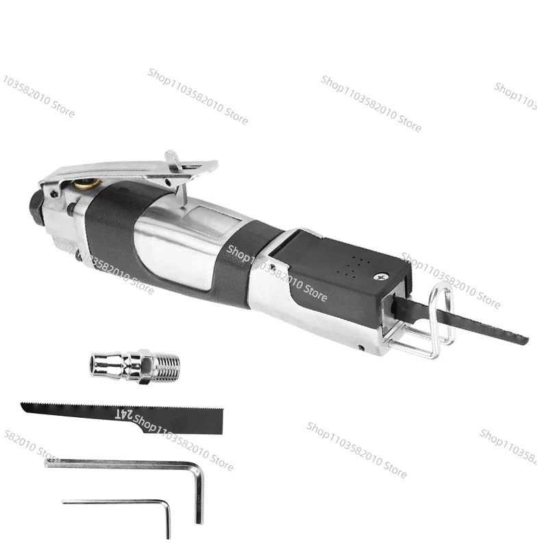 SR101 Pneumatic File Reciprocating Saw, Alloy Air Body Cutting Tool with Hacksaw Blade for Metal Cutting