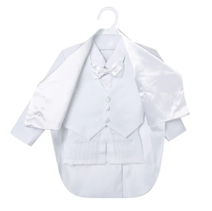 Hot Selling！Classic Little Boy Tuxedo/Wedding Party baby Boy Suit/Baby Boys Beige 5-piece Suit Set3345