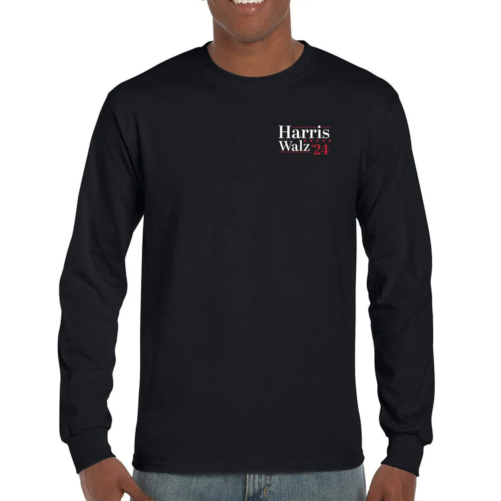 

Kamala Harris Tim Walz 24 Long Sleeve T-shirt Madam President I'm Speaking 2024