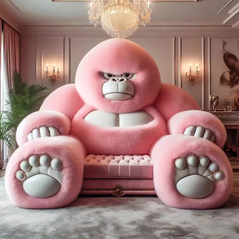 New Arrival Designer Home Furniture Big Monster Sofa Set Gorilla Shaped king Kong Sofa Couch for Living Room