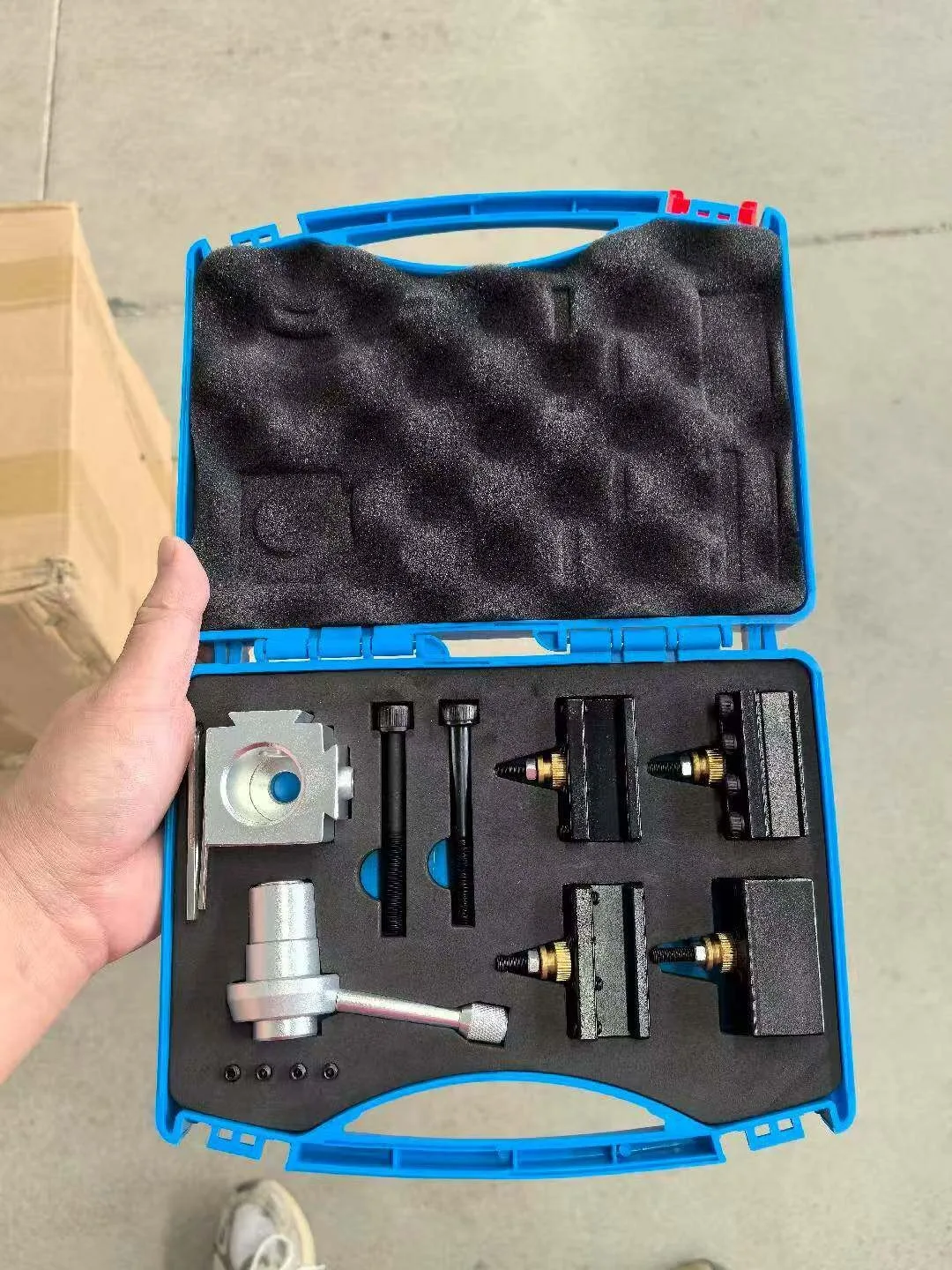 Quick Change Mini Lathe Tool Post Lathe Tool Post Holder Set Aluminum Alloy Holder Kit Lathe Accessary