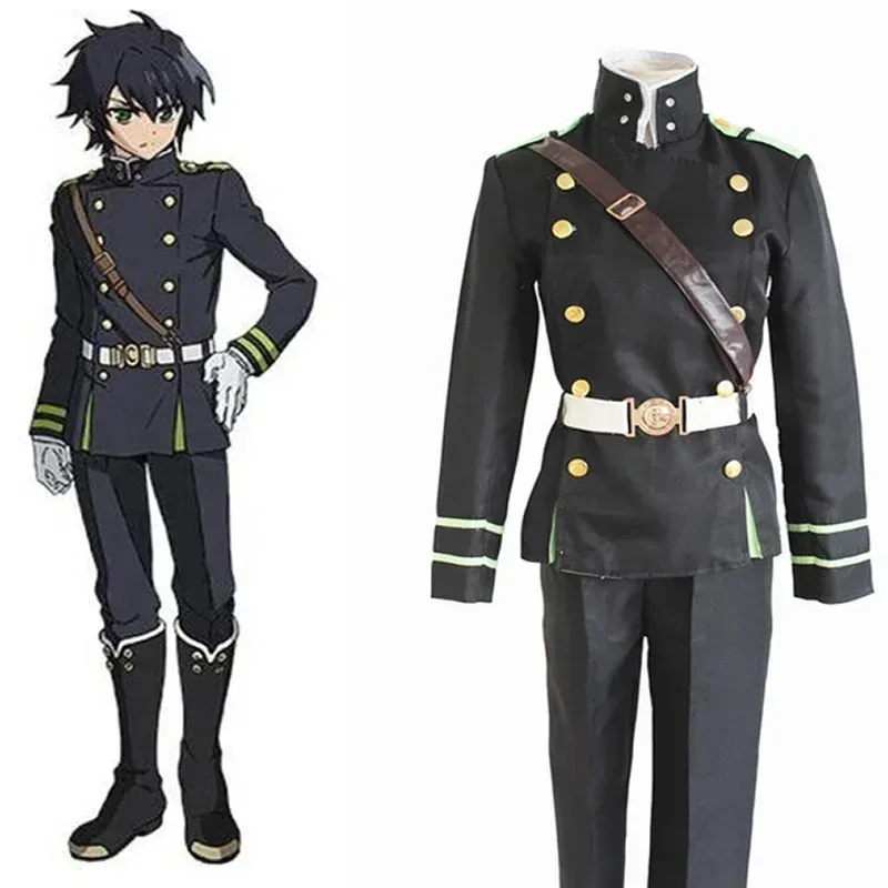 

Anime Seraph Of The End Owari no Seraph Yuichiro Hyakuya Cosplay Costume Full Set Uniform F72b