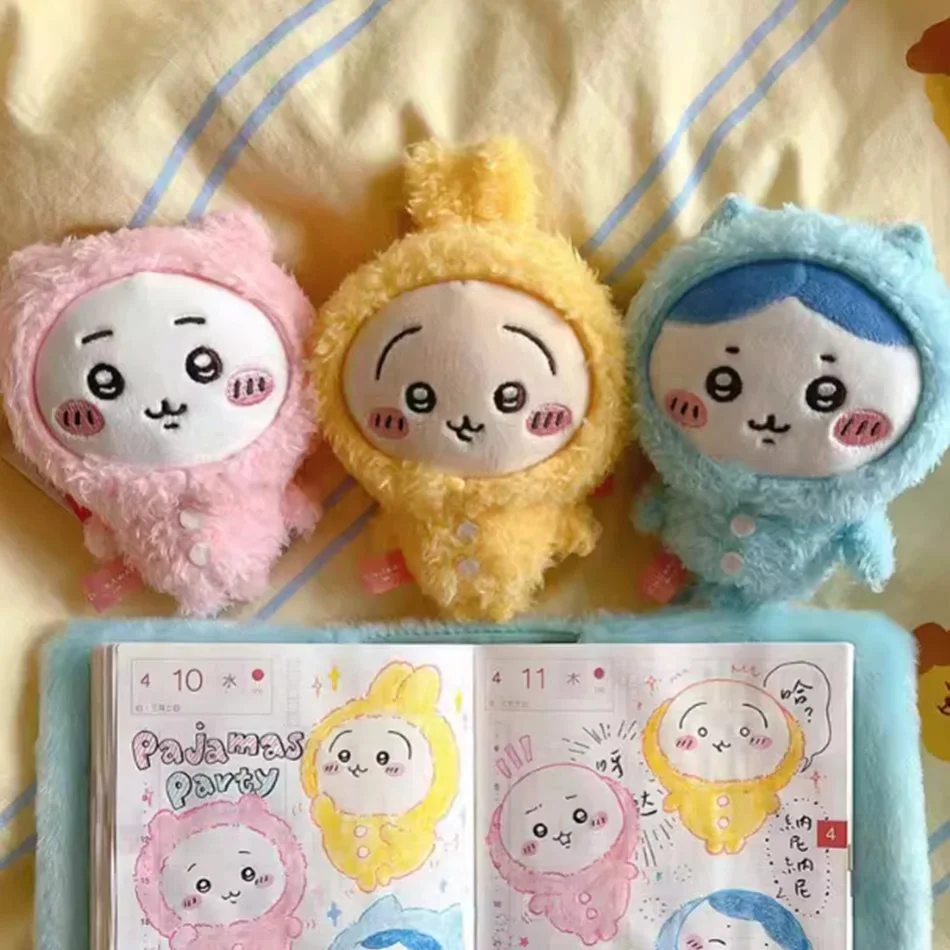 Cartoon Usagi Hachiware Usachi Soft Plush Doll Keychain Pendant Toy - Pajama Theme Gift in Stock image 6