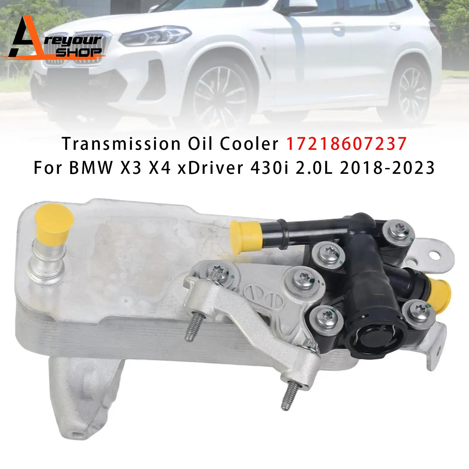 

Transmission Oil Cooler 17218607237 for BMW X3 X4 xDriver 430i 2.0L 2018 2019 2020 2021 2022 2023