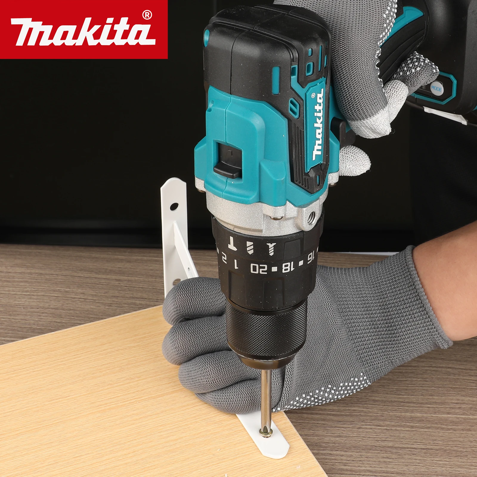 Taladro avellanador inalámbrico DDF487 Makita de 13mm, Motor sin escobillas LXT de 18V, destornillador eléctrico, herramienta eléctrica adecuada para batería de 18V