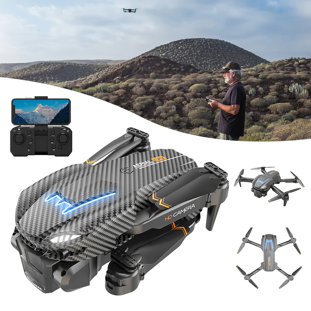 A16 Max Drone Optical Flow Three Camera Carbon Fibre UAV Four Axis Aircraft Obstacle Avoidance and Remote Control Aircraft Toy