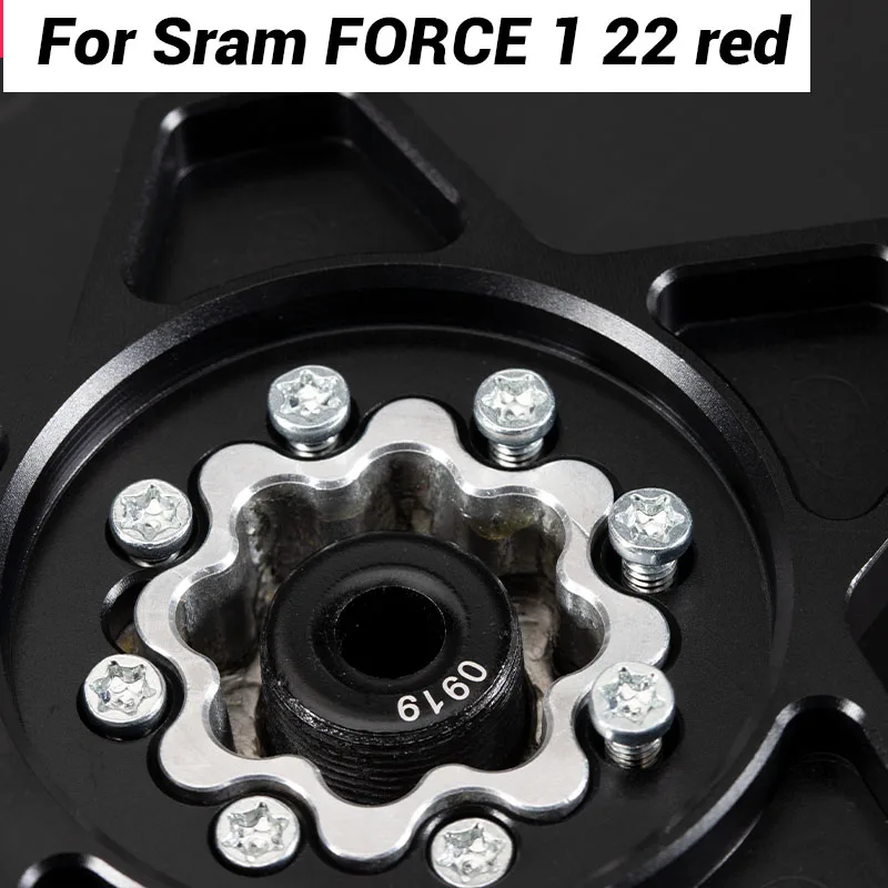8 Screws Spider Chainring 8 Bolt  For Sram Red 22 E1 Etap Force 1 Rival Axs Plate Quarq Powermeter 12v 12 Speed Chainring