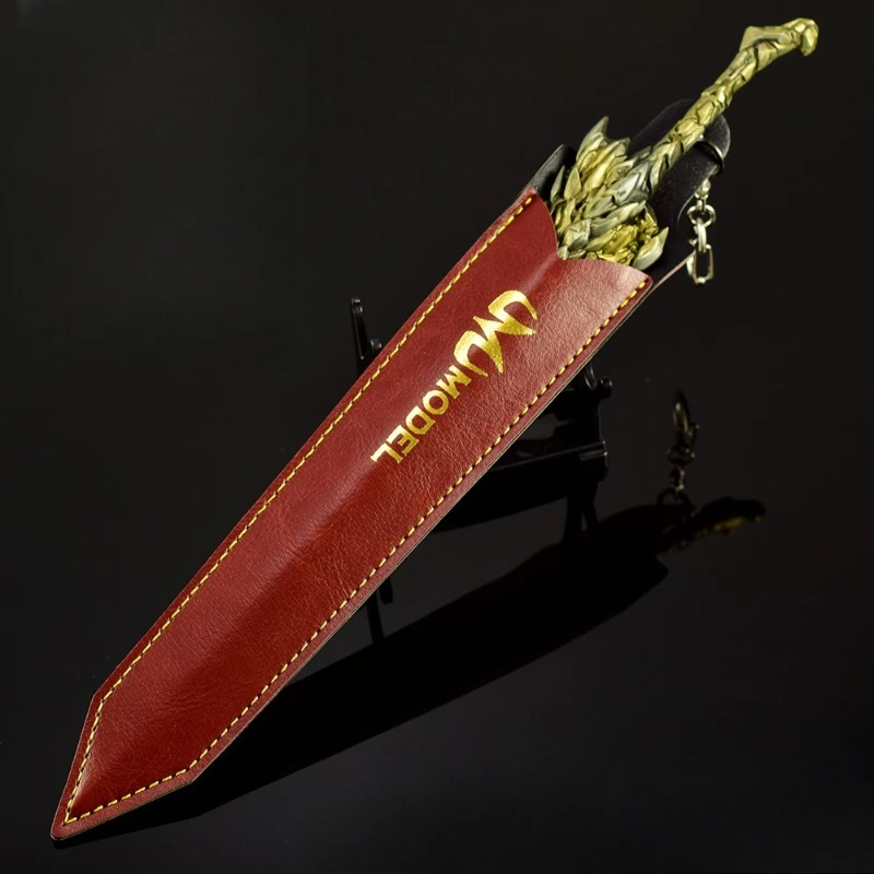 Eldenn Dragon King Rock sword weapons Model Game Peripherals Toy Knife Leather Case Version Metal Crafts Ornaments Gifts for Boy