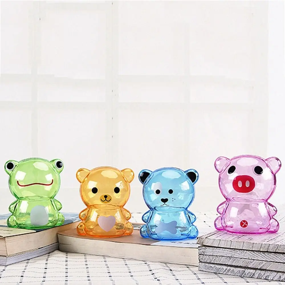 Face Transparent Fun Childhood Manage Funds Home Decor Kindergarten Bear Piggy Bank Cartoon Saving Box   Birthday Gifts