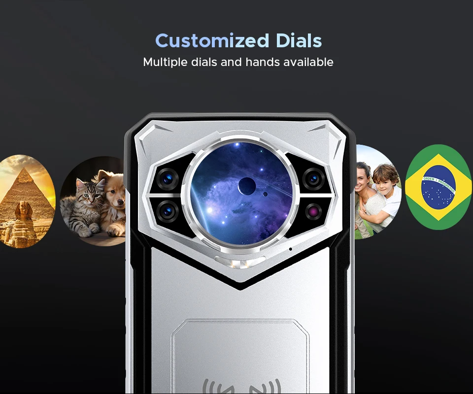 DOOGEE S200 Rugged Phone 5G Dimensity 7050 Octa Core 1.32" AMOLED Rear Display 12GB RAM+256GB ROM 100MP Camera 10100mAh 5G Phone