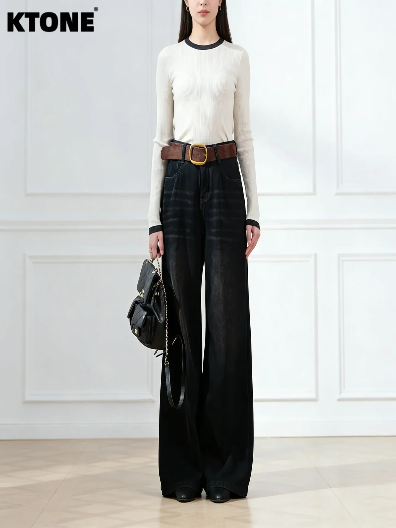 

Plain Jeans Black Baggy Denim For Man Light Retro Drip Harajuku Style No accessories or belts included