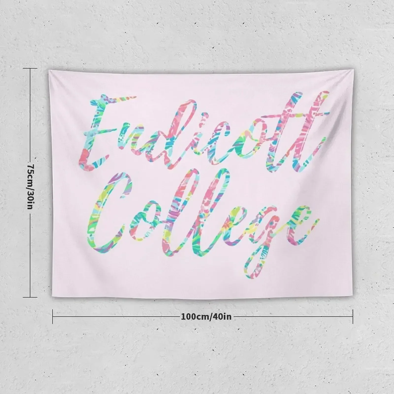 Endicott College - Lilly Print Tapestry Home And Comfort Decor Cute Room Decor Tapestry