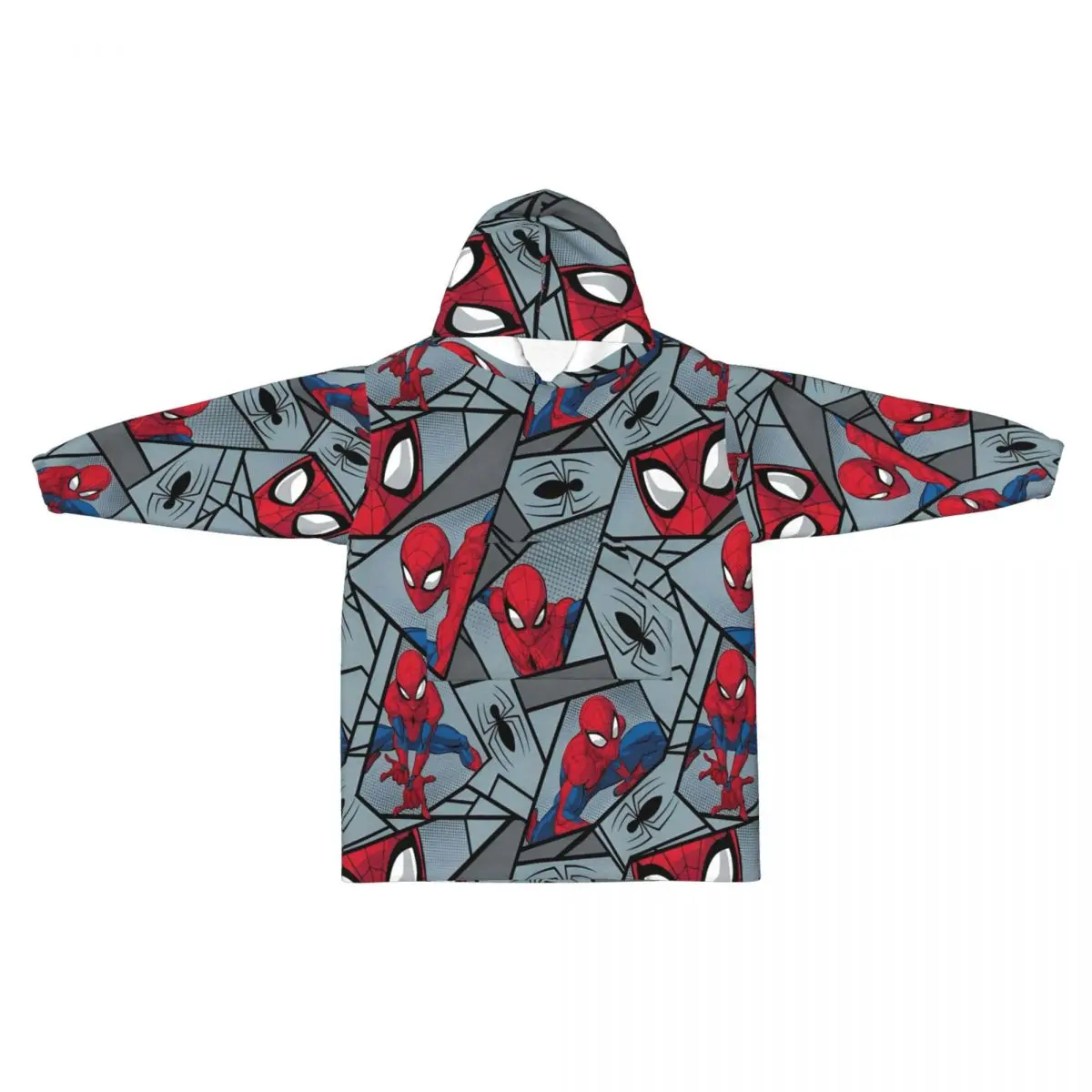 

Spider-man Cosplay Pajamas Blanket Hoodie Wearable Sweatshirt Blanket Warm Gifts for Kids
