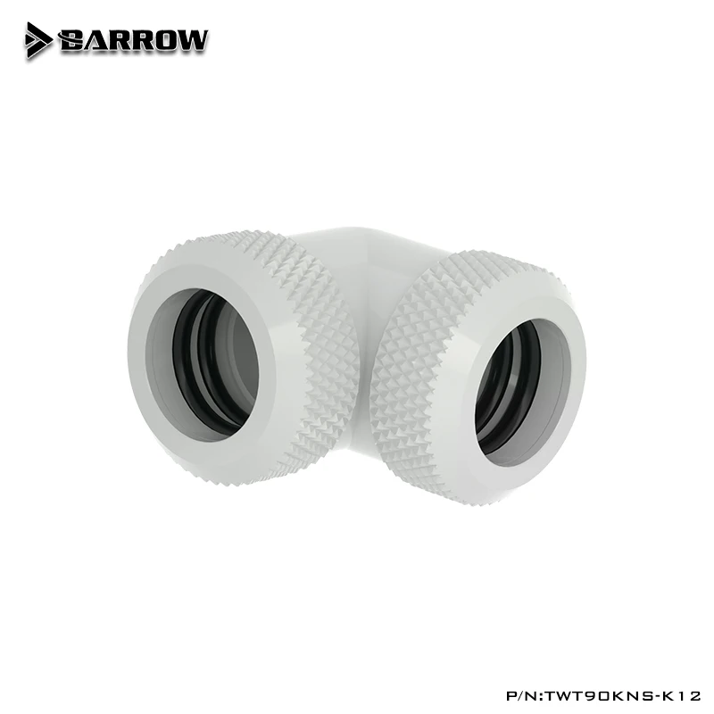 Barrow TWT90KNS-K12 90 Degree Hard Pipe Fittings, G1 / 4 Adapter For 14mm Hard Tubes ethernet wall plate  gadget  foot screw