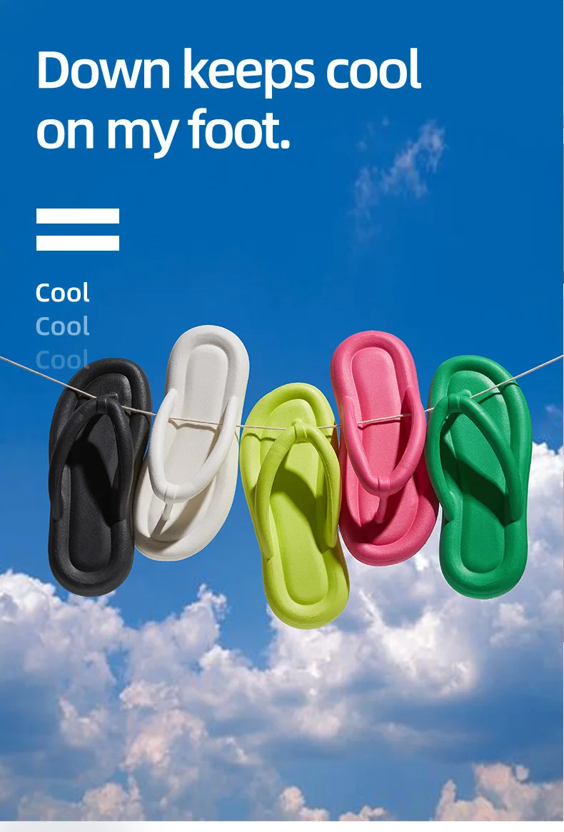 

Summer Candy Colors Flip Flops Beach Soft Bottom Flat Slippers for Women Men Outdoor Lightweight Non Slip Flat Slide Sandals