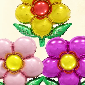 Set von 3 Blumen, Pink, Pink, Rot, Lila, Geburtstagsfeier, Hochzeitsdekorationen 6 Hauptverkauf 3 Globo - №2