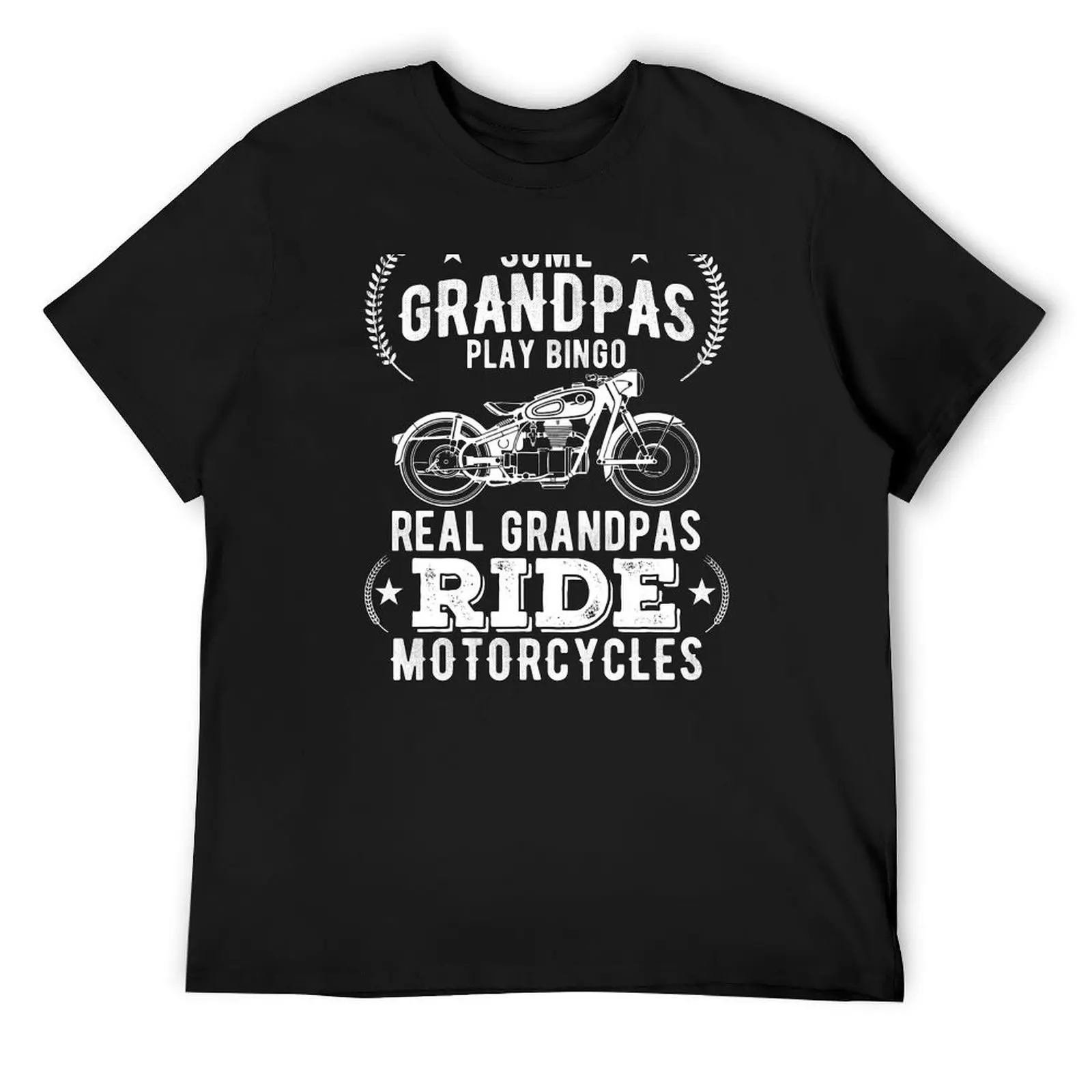 

Real Grandpas Ride Motorcycles T-Shirt for a boy sports fans clothes cheap stuff Men's t-shirts