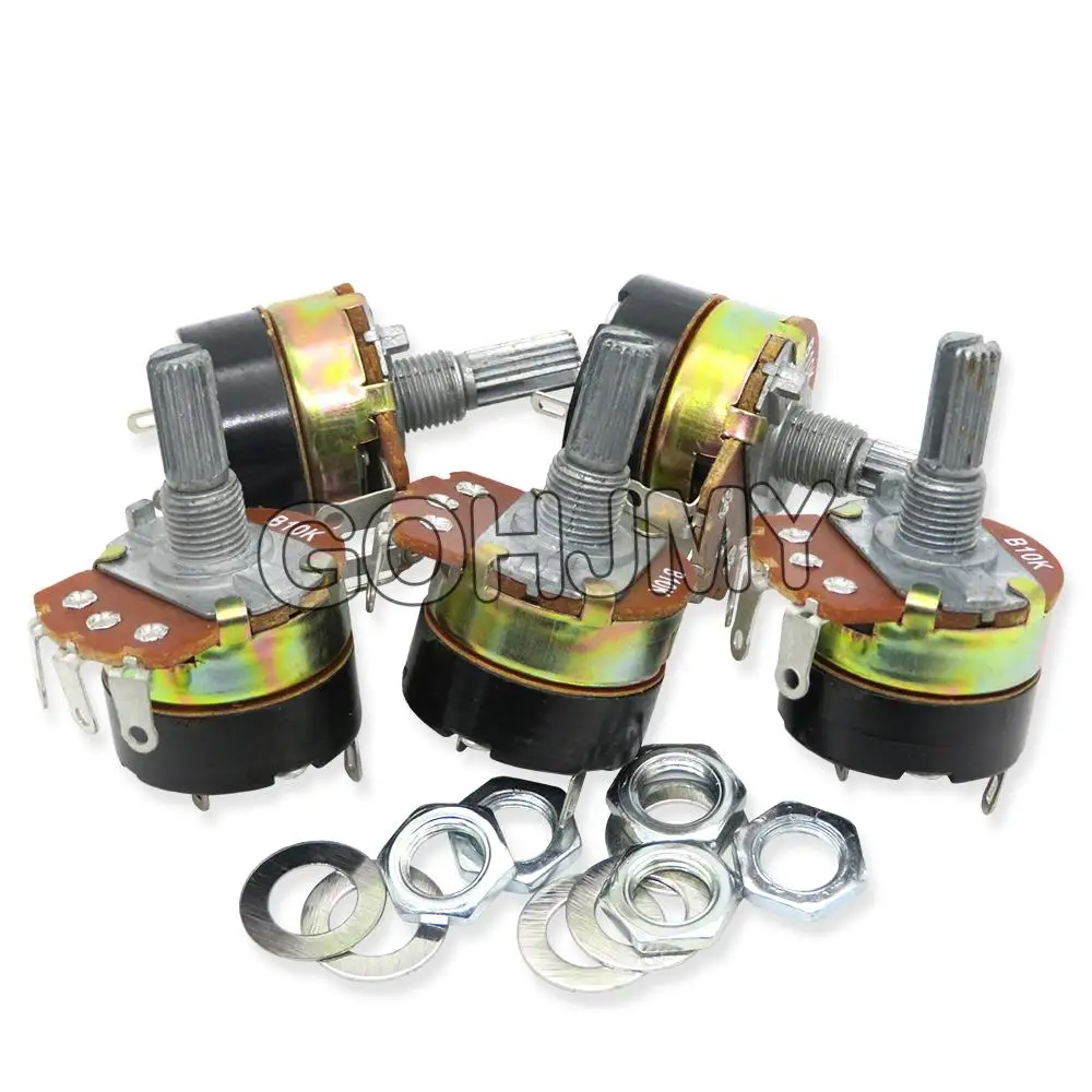 2PCS WH138 adjustable resistance speed regulator with switch potentiometer WH138-1 B5K B10K B20K B50K B100K B250K B500K 10K 100K