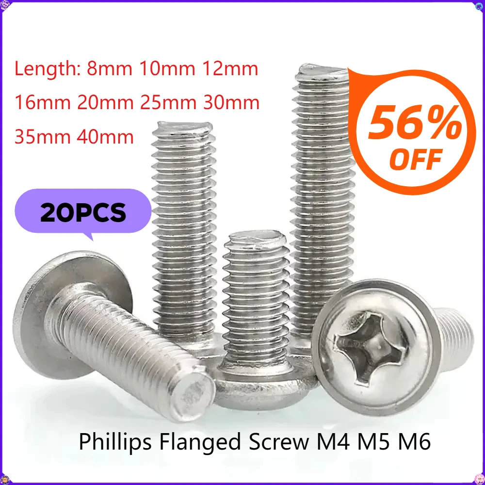20Pcs Phillips Flan…