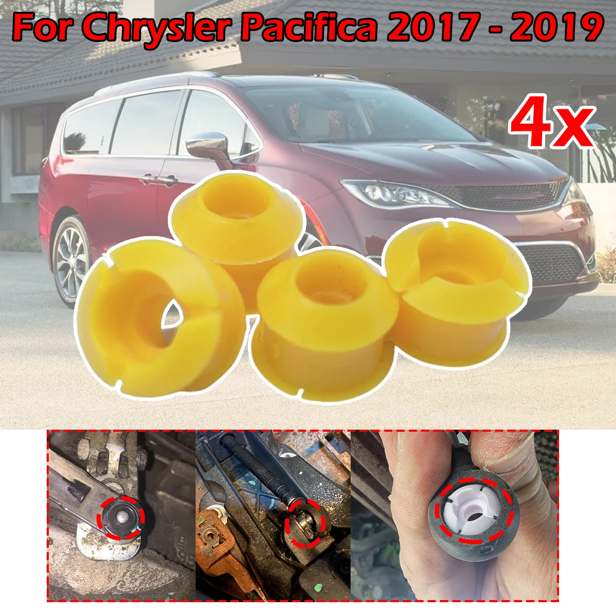 4X السيارات والعتاد كابل نهاية جلبة طقم تصليح التحول إصلاح محدد رافعة جروميت Drivetrain لكرايسلر باسيفيكا 2017 - 2019