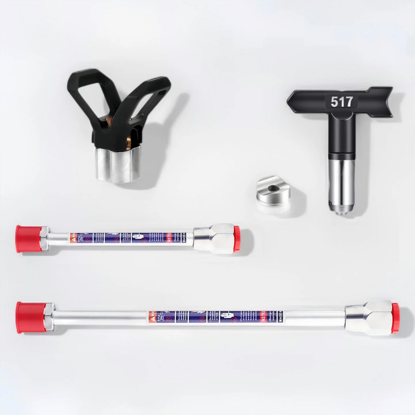 

4Pcs Airless Paint Sprayer Accessories with Extension Poles & 517 Nozzle