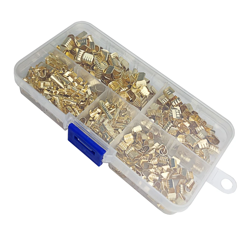 400Pcs DJ454 DJ453 U-Shaped Copper Wire Crimps Terminal Cold Pressing Connectors Docking Wire Connectors For Wire Tab