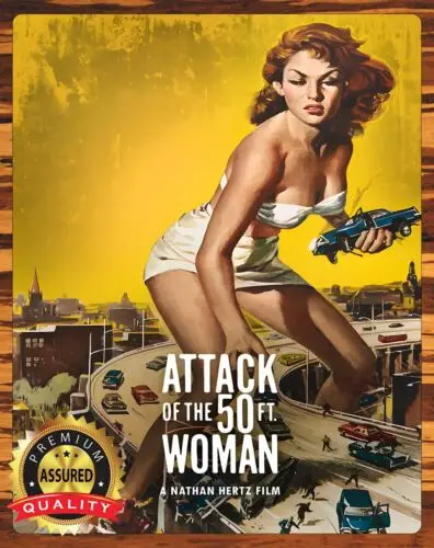 Attack Of The 50 Foot Woman - Metal Sign