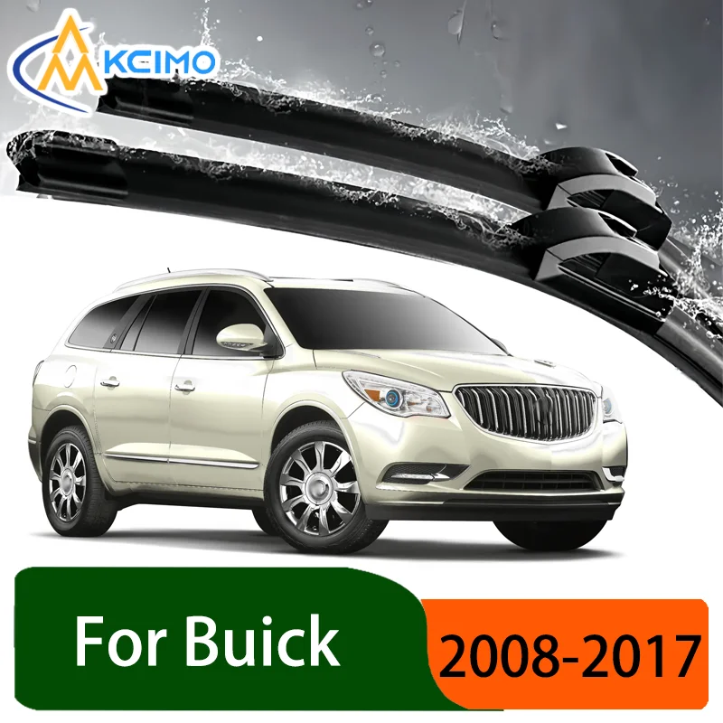 

Silent Black Front Wiper Blades Set for Buick Enclave 2008–2017 2009 2010 Auto Windscreen Windshield Window Wiper Accessories