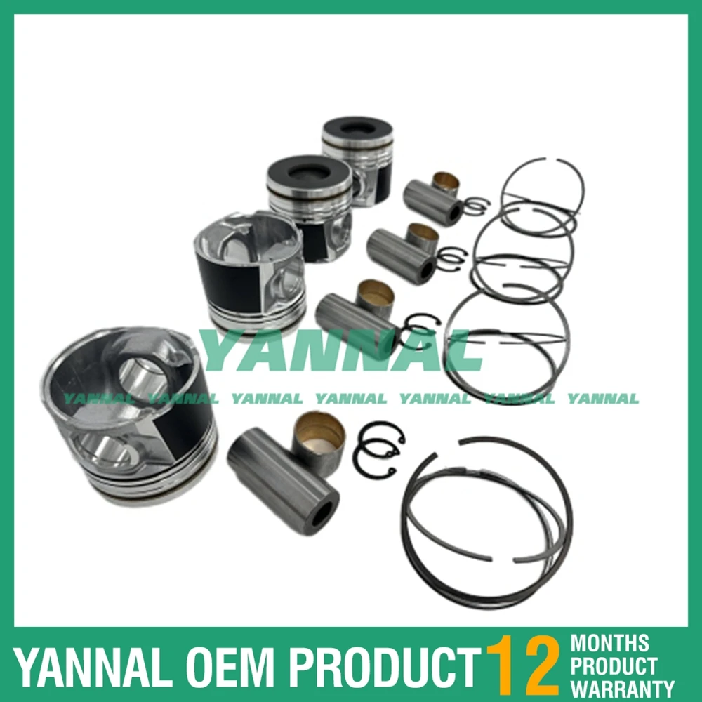 Goede kwaliteit 4JK1 zuiger- en zuigerverenset voor Isuzu-motoronderdeel