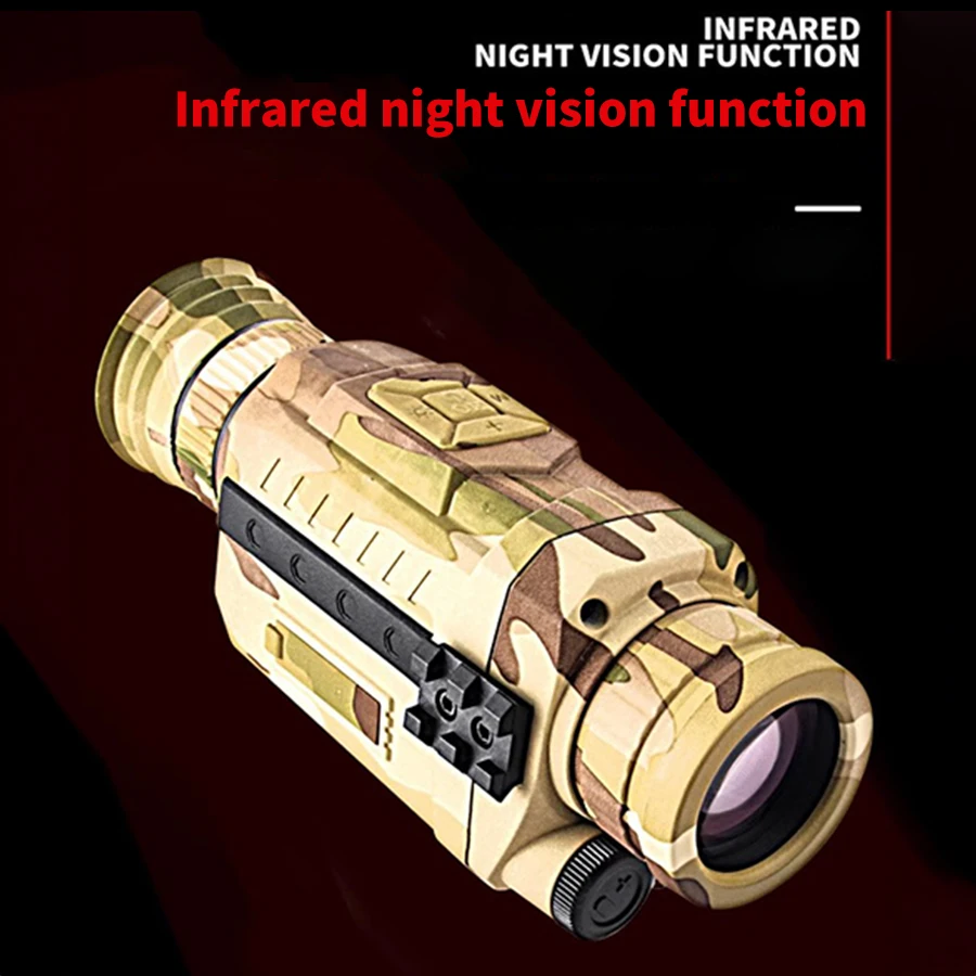 Imagem -03 - Dispositivo de Visão Noturna para Animais Observando Monocular hd Distância Zoom Digital Visão Escura Completa Usar Foto e Vídeo Caça