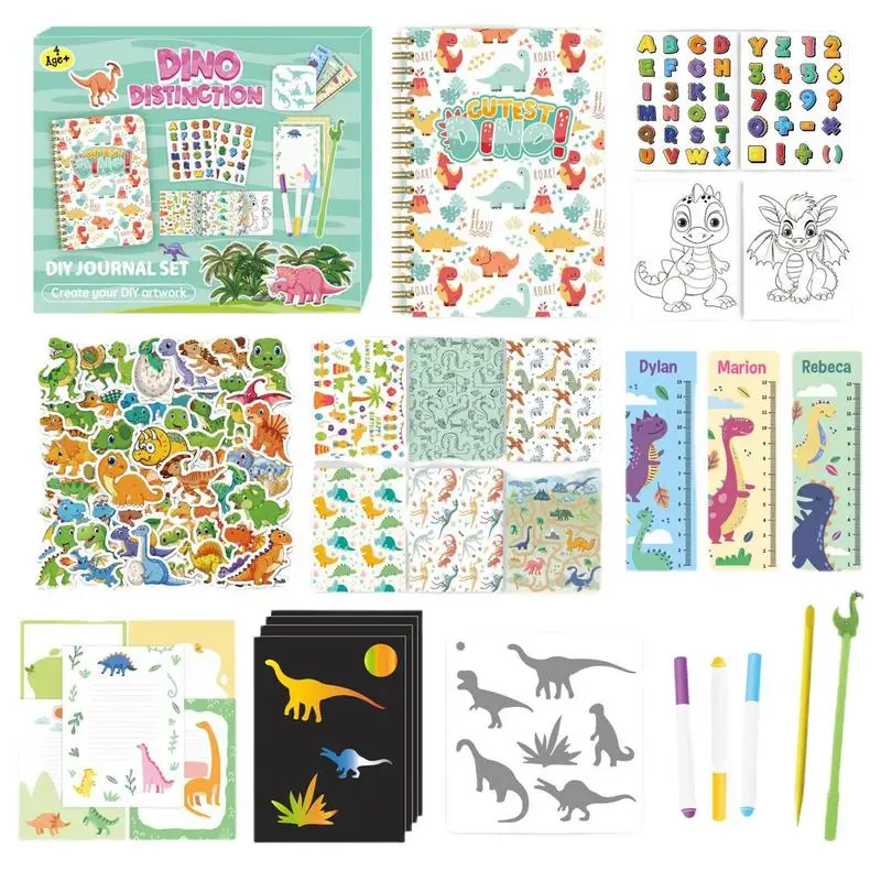 

DIY Diary Set Scrapbook Journal Sticker Craft Diary Set Excellent Paper Journaling Arts Craft Kit For Ordinary Day Birthday And