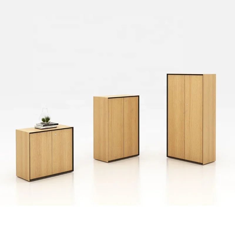 

Swing door office storage furniture Large solid wood file cabinet, convenient, practical and durable