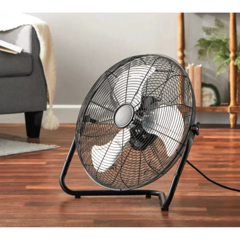 Electric Fan Powerful Desktop Floor Fan in Strong Winds, Sitting and Climbing on Construction Site, High Power Floor Fan