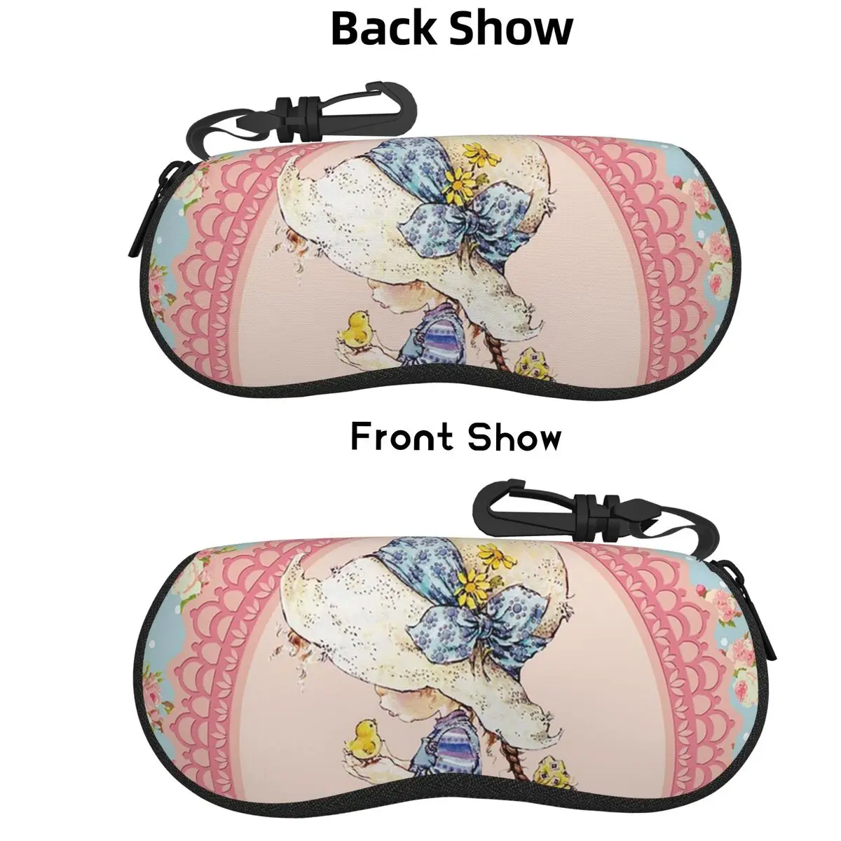 

Kawaii Sarah Kay Shell Glasses Case Protective Sunglasses Box Women Men Soft Eyeglass Bag Pouch
