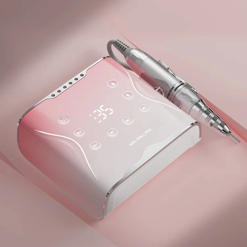 

New desktop powerful pink finger drill, ultra-quiet butterfly set, professional electric nail drill tool, beautiful hand care