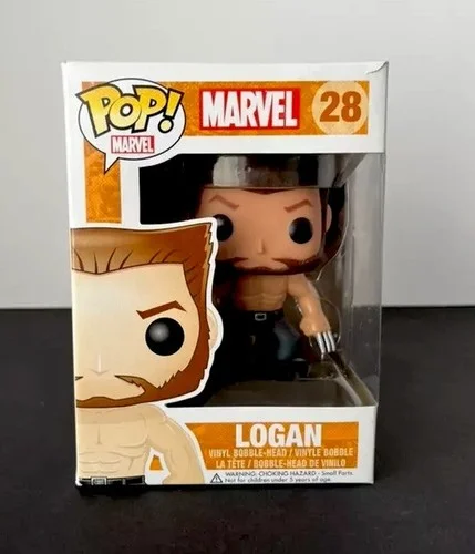 Funko Pop 40 Marvel X-Men Wolverine Sin Máscara, Figura de Vinilo Exclusiva de Disney que Brilla en la Oscuridad, Caja Original, Auténtico Coleccionable