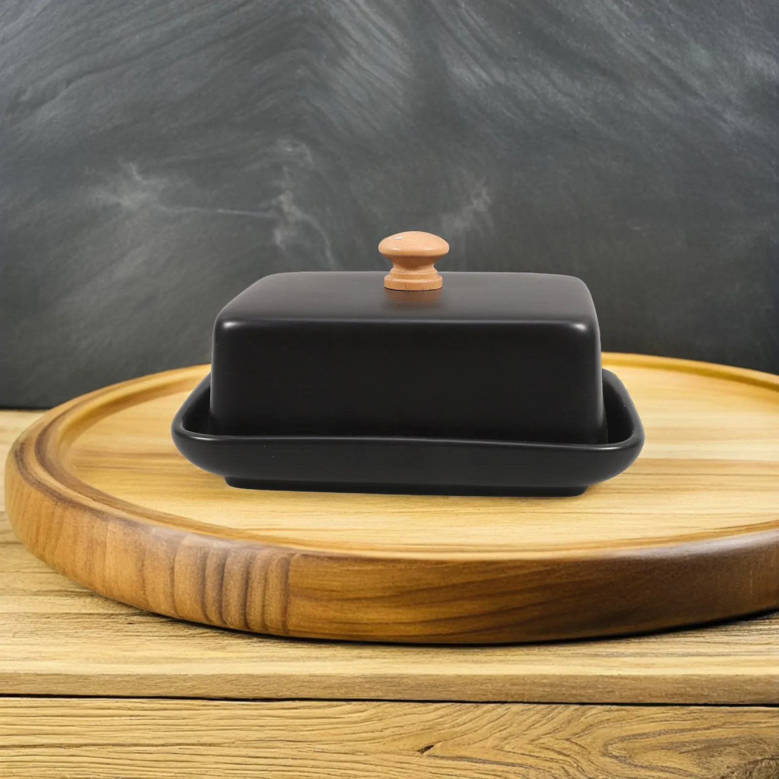 

Ceramic Butter Dish with Lid Wide Design for Fresh Butter Storage Cheese Serving Rustic Kitchen Countertop Decor Essential