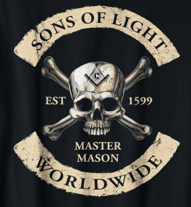 Masonic Square & Compass Freemason Sons of Light Christ T-Shirt 100% Cotton O-Neck Short Sleeve Casual Mens T-shirt Size S-3XL