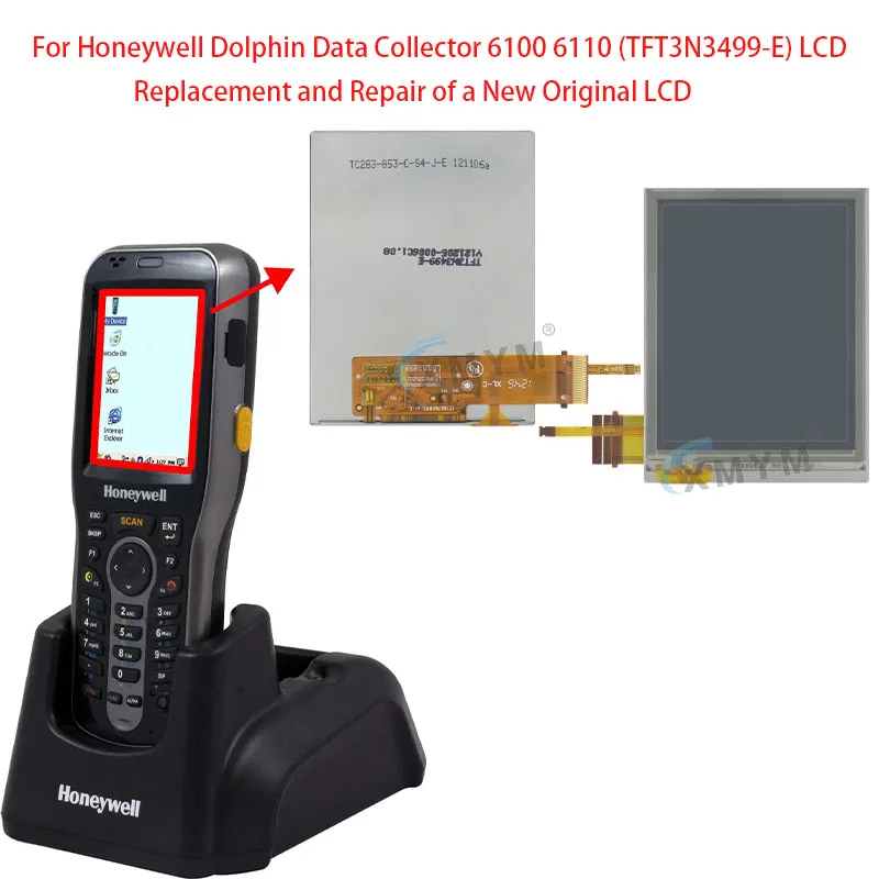 

For Honeywell Dolphin Data Collector 6100 6110 (TFT3N3499-E) LCD Replacement and Repair of a New Original LCD