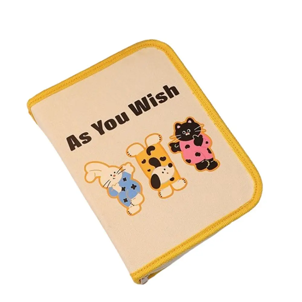 Creative Book Shape Pencil Case Large Capacity 9 Layers Korean Style Stationery Bag Cute Design Zipper Animal Pencil Pouch