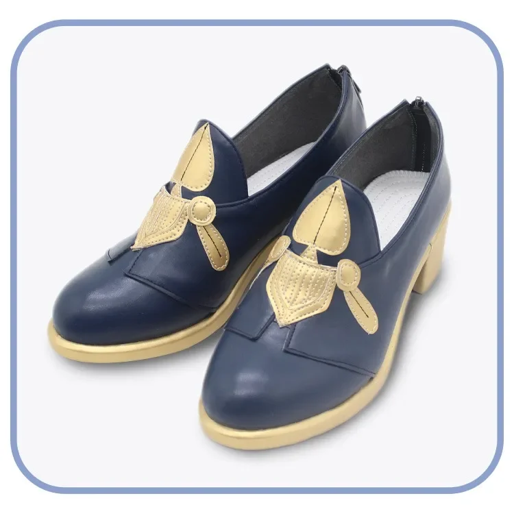 Tenma Tsukasa Cosplay Shoes Game PJSK Cosplay Props Halloween Carnival Boots High Heel PU Shoes Big Size Custom Made