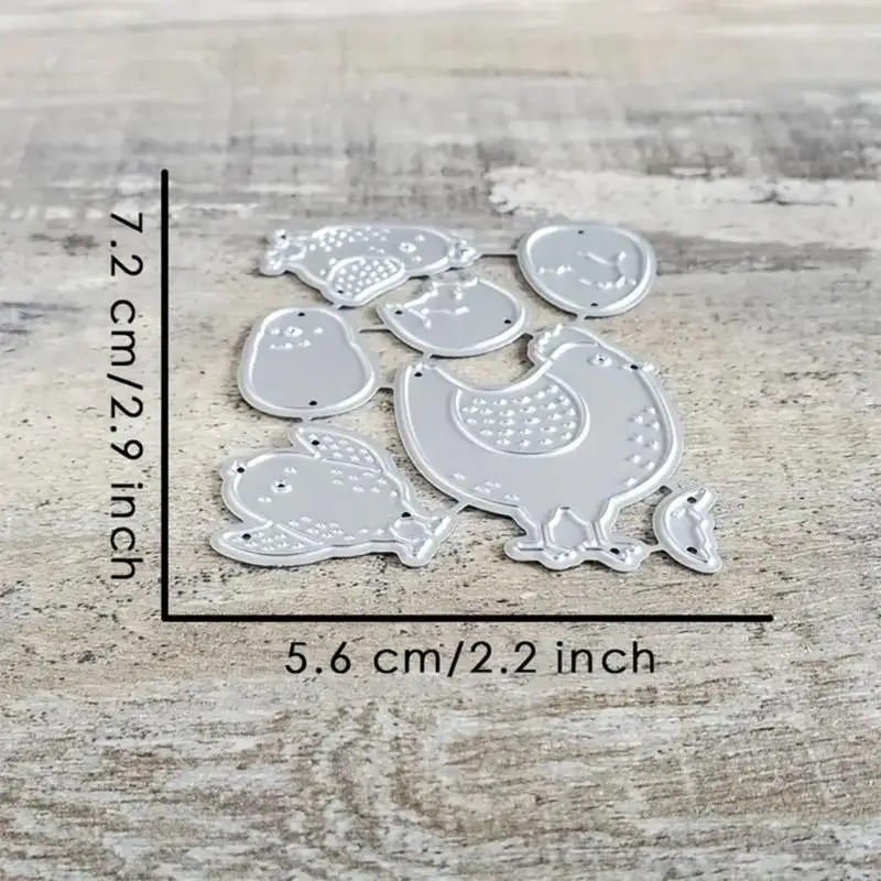 Easters Chicken Die Cuts Stensil untuk Dekorasi Album Karbon Steel Cutting Die HX6C