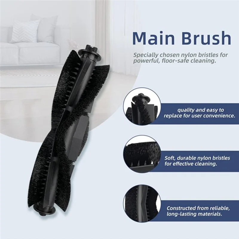 AC39-Main Brush For Laresar Mars 01 /Lubluelu SL68 Sweeping Machine Accessories High-Quality Floor Roller Brush