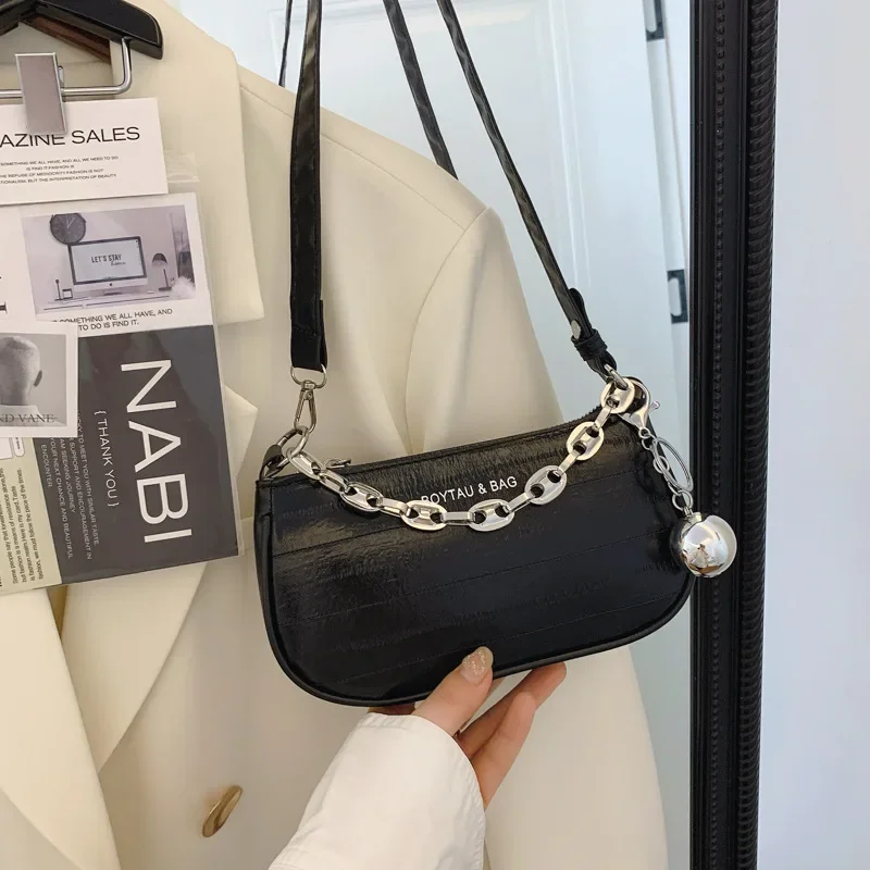 Fashion niche chain portable underarm bag women's handbag versatile shoulder messenger bag