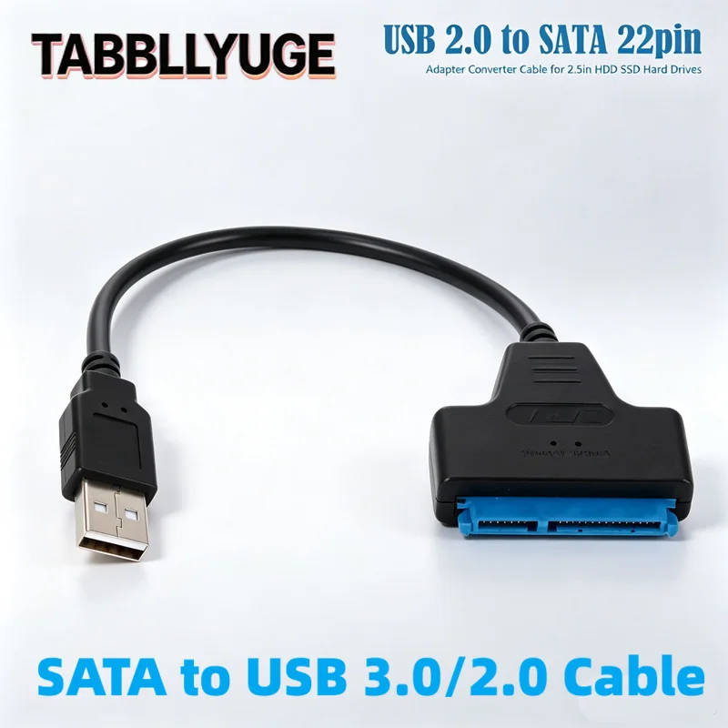 USB 3.0 2.0 SATA 3 Cable Sata Up To 6 Gbps To USB 3.0 Adapter Support 2.5 Inch External HDD SSD Hard Drive 22 Pin Sata III Cable