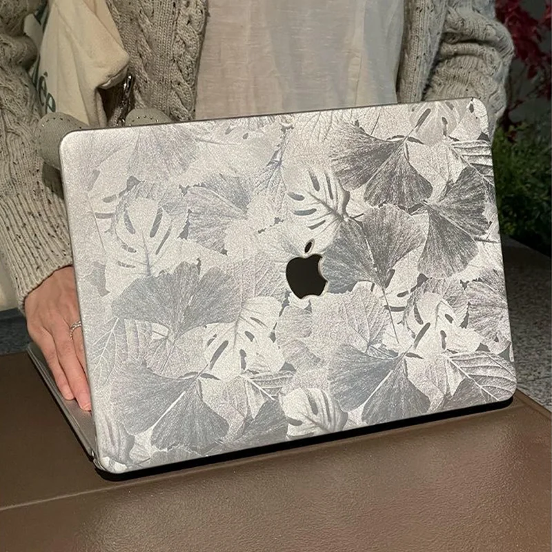 2025 New Laptop Case for Macbook Neo Air 13.6 M5 A3449 15 Inch Protective Cover for M3 M2 14 Inch 16 Pro Leaves Hard Shell Case