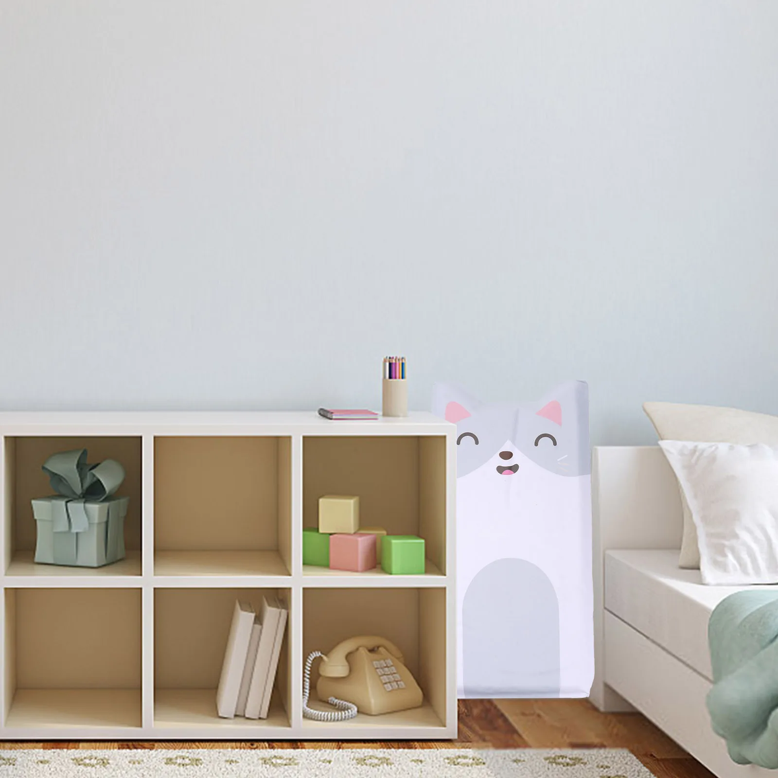 

1 Animal Pattern Wall Stickers Soft 3D Protective Pads Room Anti Collision Decorative Sponge Strips Learning Walk