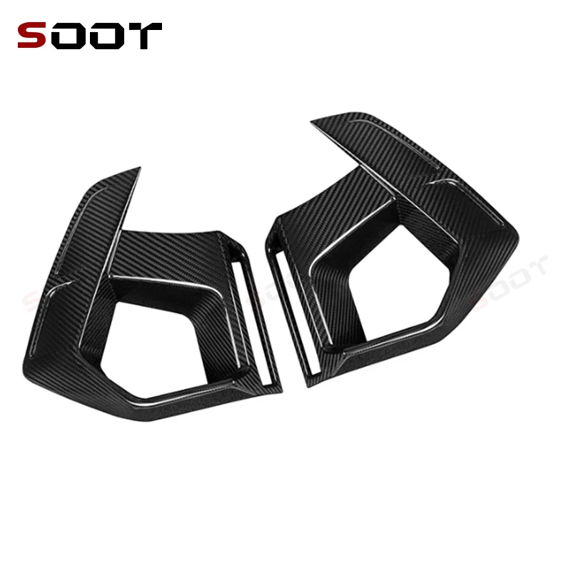 

For BMW X3M F97 2022+ Carbon Fiber Front Bumper Air Vent Cover Trim Foglamp Mesh Grill Car Auto Parts